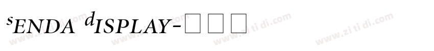 Senda Display字体转换
